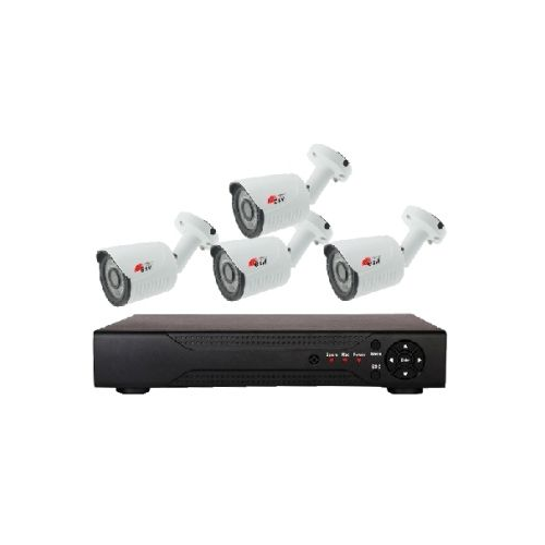 ESVI EVK-X4-BQH10B Комплект AHD видеонаблюдения на 4 уличные камеры, 720P, 2.8 мм