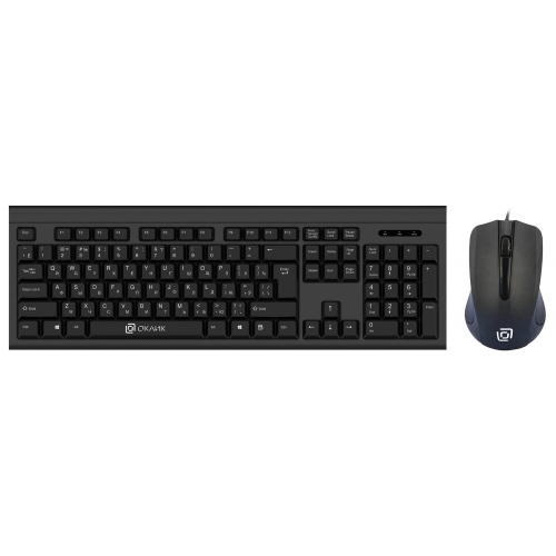 Клавиатура+мышь Oklick KB+M 600M 337142, цвет черный