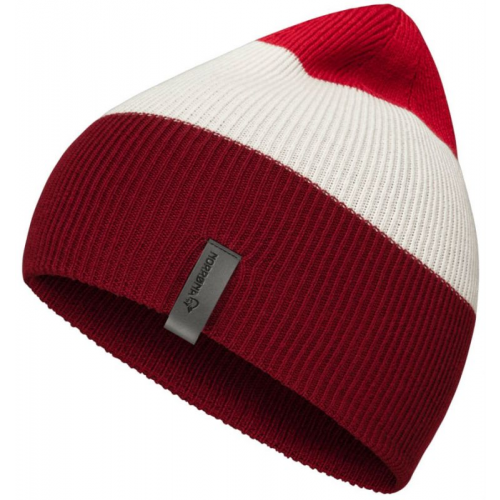 Шапка Norrona 29 Striped Mid Weight Beanie темно-красный ONE