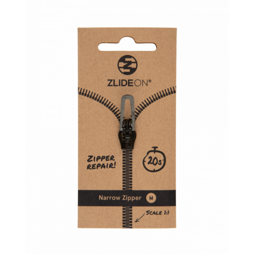 Бегунок для молнии ZlideOn Narrow Zipper M черный M