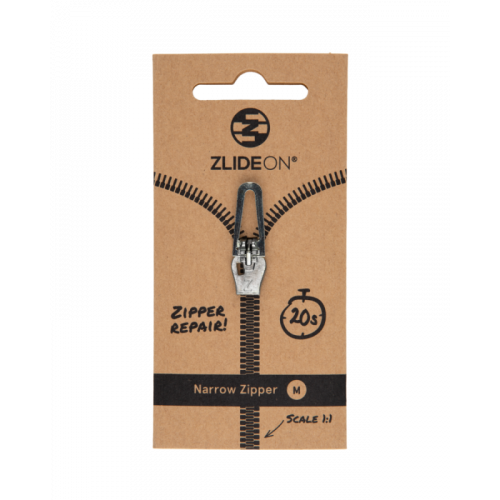 Бегунок для молнии ZlideOn Narrow Zipper M серый M