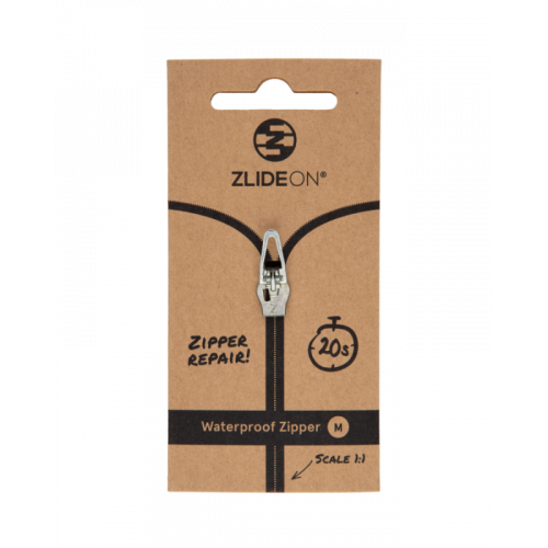 Бегунок для молнии ZlideOn Waterproof Zipper M серый M