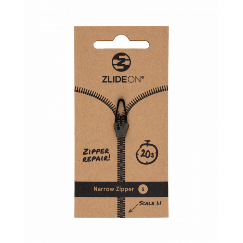 Бегунок для молнии ZlideOn Narrow Zipper S черный S