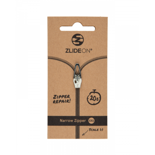 Бегунок для молнии ZlideOn Narrow Zipper XXS серый XXS