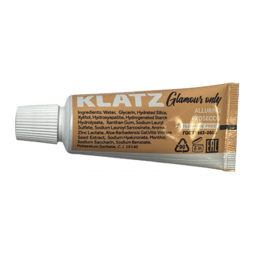 Зубная паста мини Klatz Glamour Only для девушек 20МЛ