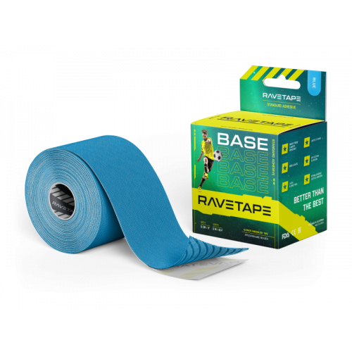 Кинезиотейп Ravetape Base голубой 5СМХ5М