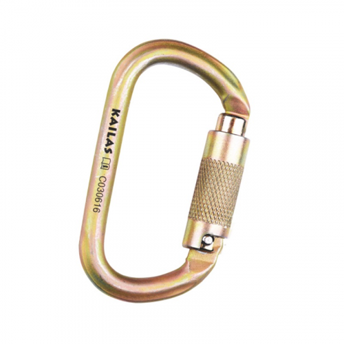 Карабин Kailas Steel Oval Twist Lock Gate золотой
