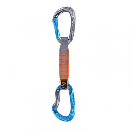 Оттяжка Kailas с карабинами Vacuo Quickdraw 14cm голубой