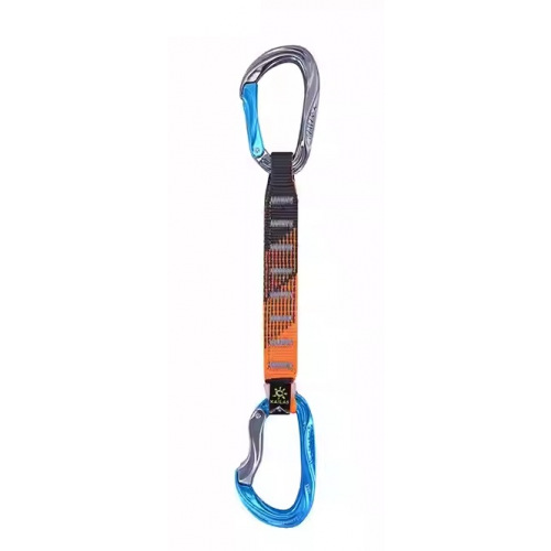 Оттяжка с карабинами Kailas Vacuo Quickdraw 20cm голубой