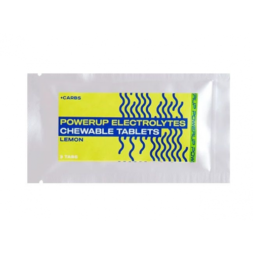 Таблетки солевые жевательные POWERUP Powerup Electrolytes (саше 3шт) желтый 3ШТ
