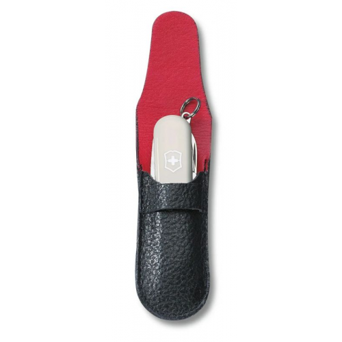 Чехол Victorinox для ножей-брелоков 58 мм толщиной 2-3 уровня, кожаный черный 58ММ