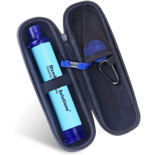 Фильтр для питьевой воды (+ чехол) Membrane Solutions Water Filter Straw Blue 1PK W Carrying Case синий