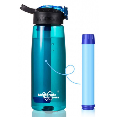 Фляга с фильтром Membrane Solutions Water Filter Bottle зеленый