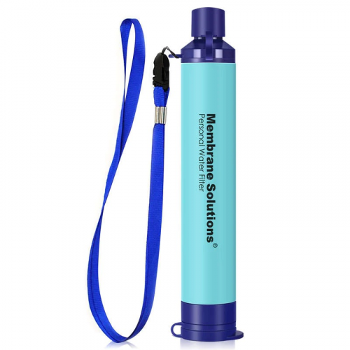 Фильтр для питьевой воды Membrane Solutions Water Filter Straw синий