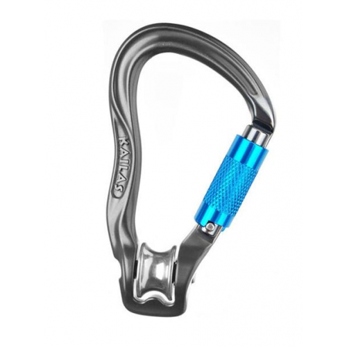 Карабин с роликом Kailas Rota Twist-Lock Pulley Carabiner темно-серый ONE