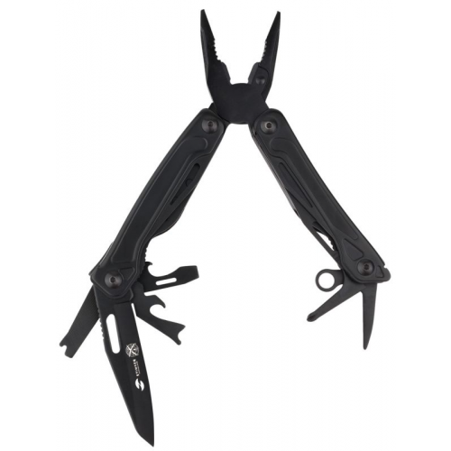 Мультитул Stinger 11 функций в комплекте нейлоновый чехол, MT-866B черный 101X43ММ