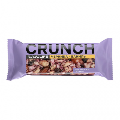 Батончик ореховый R.A.W.LIFE Crunch светло-фиолетовый 30ГР
