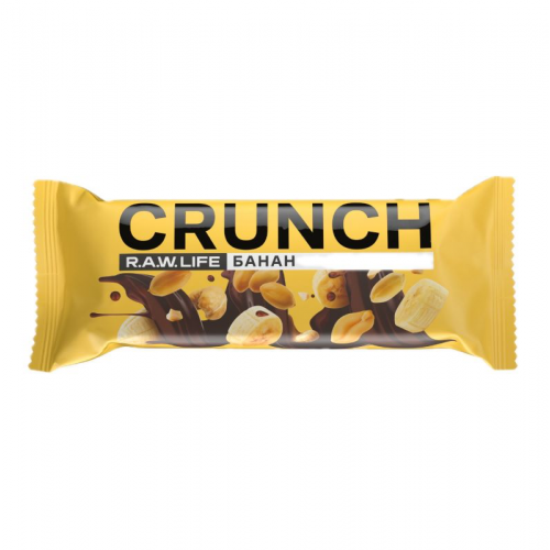 Батончик ореховый R.A.W.LIFE Crunch Choco желтый 39ГР