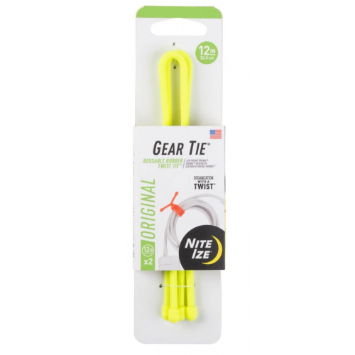 Стяжки гибкие Nite Ize Gear Tie 12" желтый 12