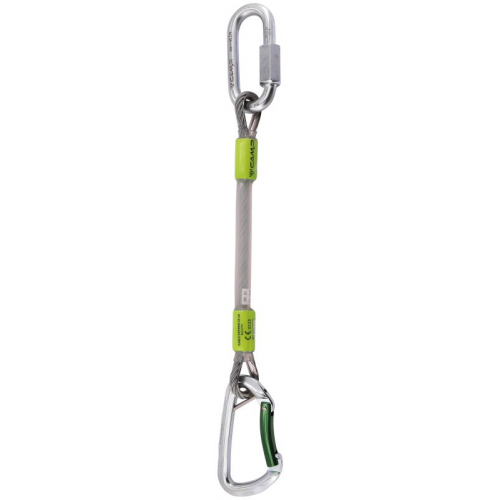 Комплект карабинов с оттяжкой CAMP Camp Gym Safe Cable Express зеленый 23СМ