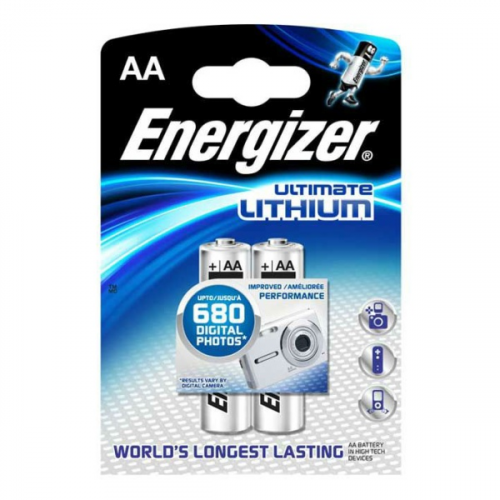 Батарейка ENERGIZER S.A Energizer Ultim Lith FR06 AA в бл.2 шт. АА