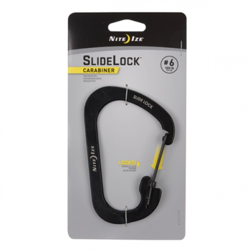 Карабин с блокировкой Nite Ize Nite lze Slidelock #6 черный 6