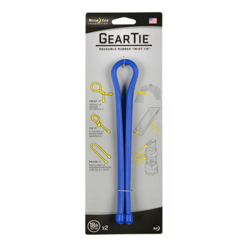 Стяжки гибкие Nite Ize Nite lze Gear Tie набор 18" 2 шт синий