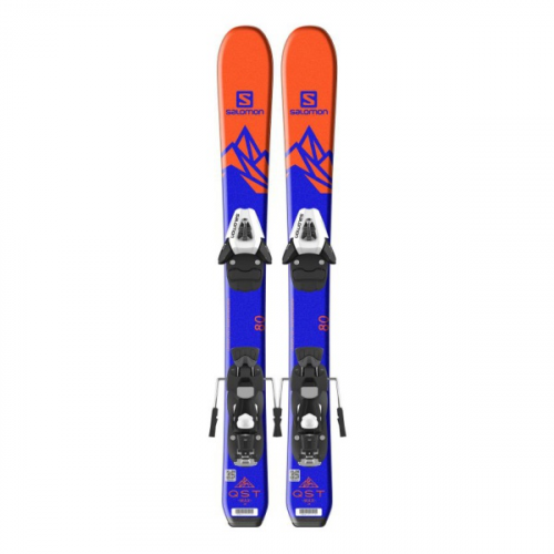 Горные лыжи Salomon H QST MAX Jr XS + H C5 SR J75 детские оранжевый 70