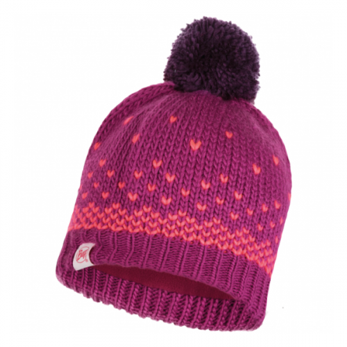 Шапка BUFF Buff Child Knitted & Polar Hat Hilda детская малиновый ONESIZE