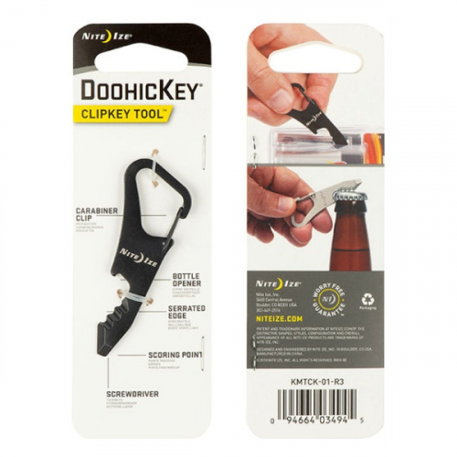 Инструмент карманный Nite Ize Doohickey Clipkey черный