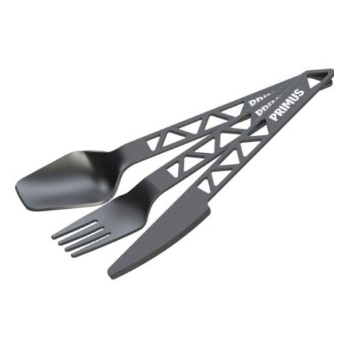 Набор приборов (ложка, вилка и нож) Primus Trailcutlery Alu серый 41Х177Х20ММ