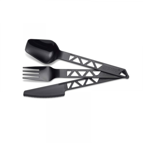 Набор приборов Primus (ложка, вилка и нож) Lightweight Trailcutlery черный