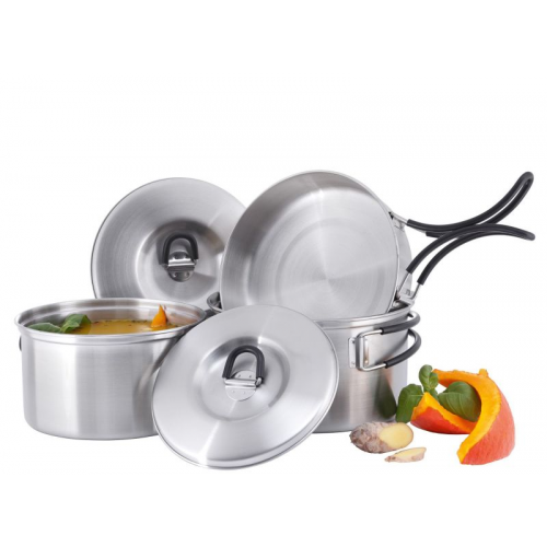 Набор посуды Tatonka Cookset Regular серебристый 16X9СМ