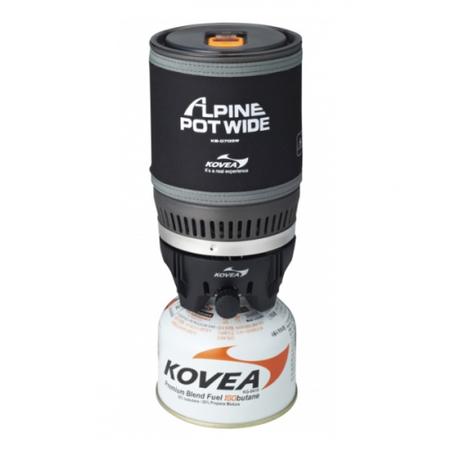 Газовая горелка Kovea Kb-0703W Alpine Pot Wide черный 1Л