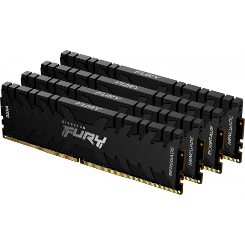 Оперативная память DIMM 32 Гб DDR4 3000 МГц Kingston Fury Renegade Black (KF430C15RBK4/32) PC4-24000 4x8 Гб