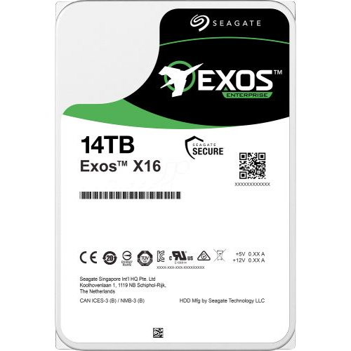 Жесткий диск 14 Тб Seagate Exos X (ST14000NM002G) 3.5", SAS, 7200 об/мин