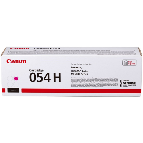 Лазерный картридж Canon 054 H M для MF641/643/645, LBP621/623.Пурпурный. 2300 страниц
