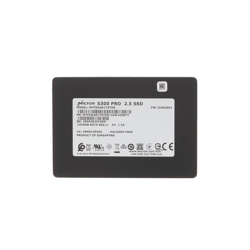 Накопитель SSD 1.92 Тб Micron 5300 PRO (MTFDDAK1T9TDS-1AW1ZABYY) 2.5" SATA-III