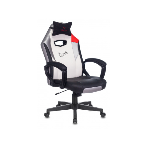 Кресло игровое Zombie HERO QUEEN черный/белый