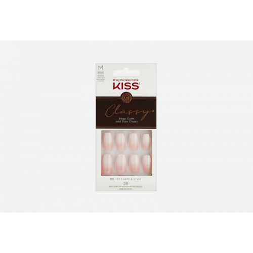 Набор накладных ногтей с клеем максимальной длины KISS NEW YORK PROFESSIONAL