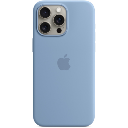Чехол-накладка iPhone 15 Pro Max Silicone Case with MagSafe - Winter Blue (MT1Y3)