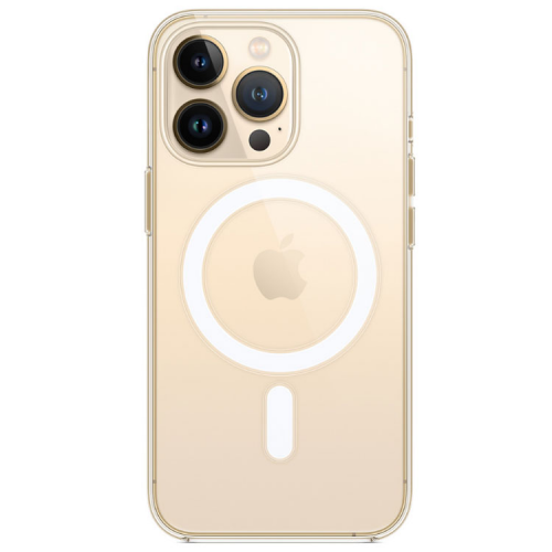 Чехол-накладка для iPhone 14 Pro силиконовая прозрачная с MagSafe