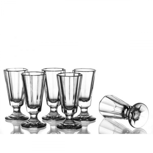 Рюмки граненые "Лафитники" (6 шт, 50 грамм) Бахметьевская артель