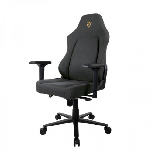 Игровое кресло Arozzi Primo Woven Fabric - Black - Gold logo