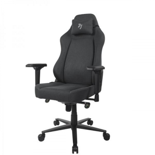 Игровое кресло Arozzi Primo Woven Fabric - Black - Grey logo