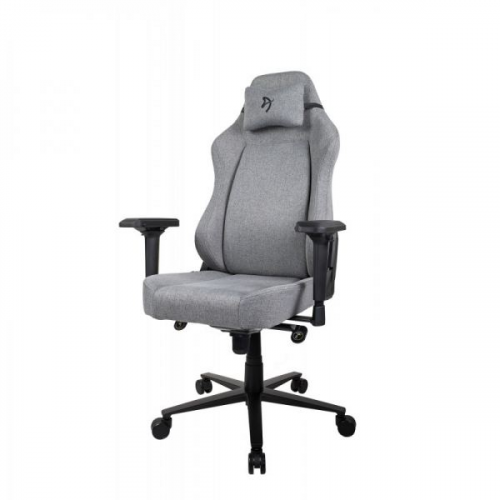 Игровое кресло Arozzi Primo Woven Fabric - Grey - Black logo