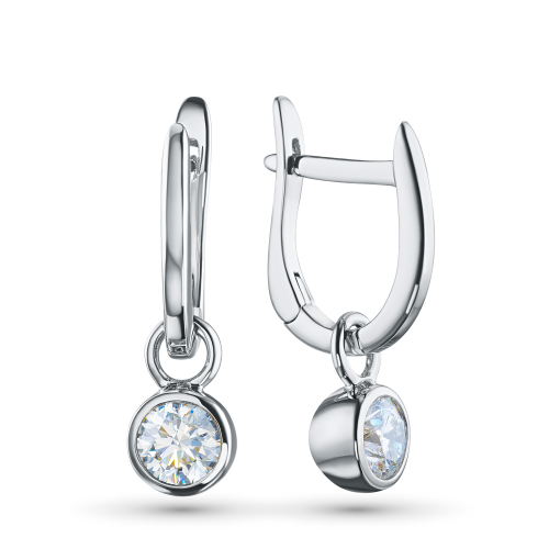 Серьги из белого золота э4712сг08210864_white ЭПЛ Даймонд