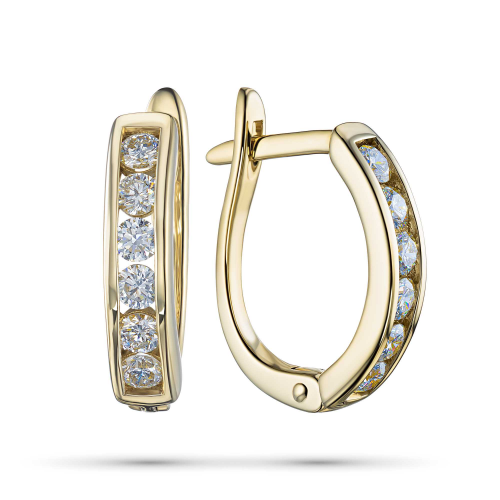 Серьги из желтого золота э0312сг08183900_white ЭПЛ Даймонд