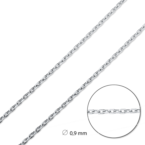 Цепь из серебра FD-040R.P ЭПЛ Даймонд