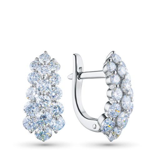 Серьги из белого золота э4712сг04210914_white ЭПЛ Даймонд